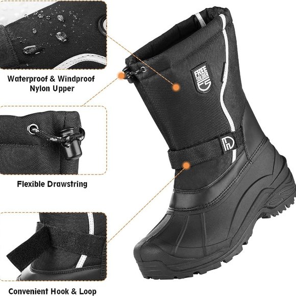 NWT FREE SOLDIER INSULATED WATERPROOF NON-SLIP WINTER BOOTS W/REMOVABLE LINER 7 - Picture 1 of 12